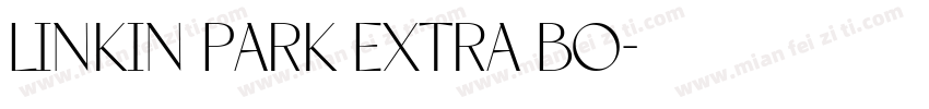 Linkin Park Extra Bo字体转换
